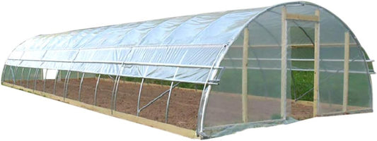 3.9Mil Plastic Covering Clear Polyethylene Greenhouse Film UV Resistant for Grow Tunnel and Garden Hoop, Plant Cover&Frost Blanket for Season Extension,Keep Warm and Frost Protection,6.5x32ft