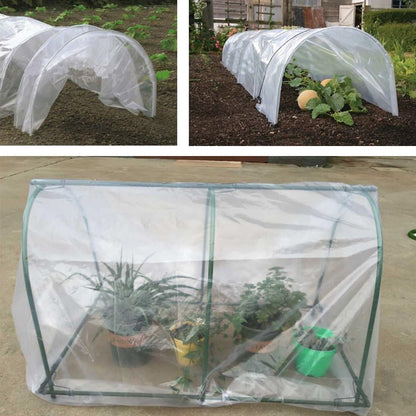 3.9Mil Plastic Covering Clear Polyethylene Greenhouse Film UV Resistant for Grow Tunnel and Garden Hoop, Plant Cover&Frost Blanket for Season Extension,Keep Warm and Frost Protection,6.5x32ft