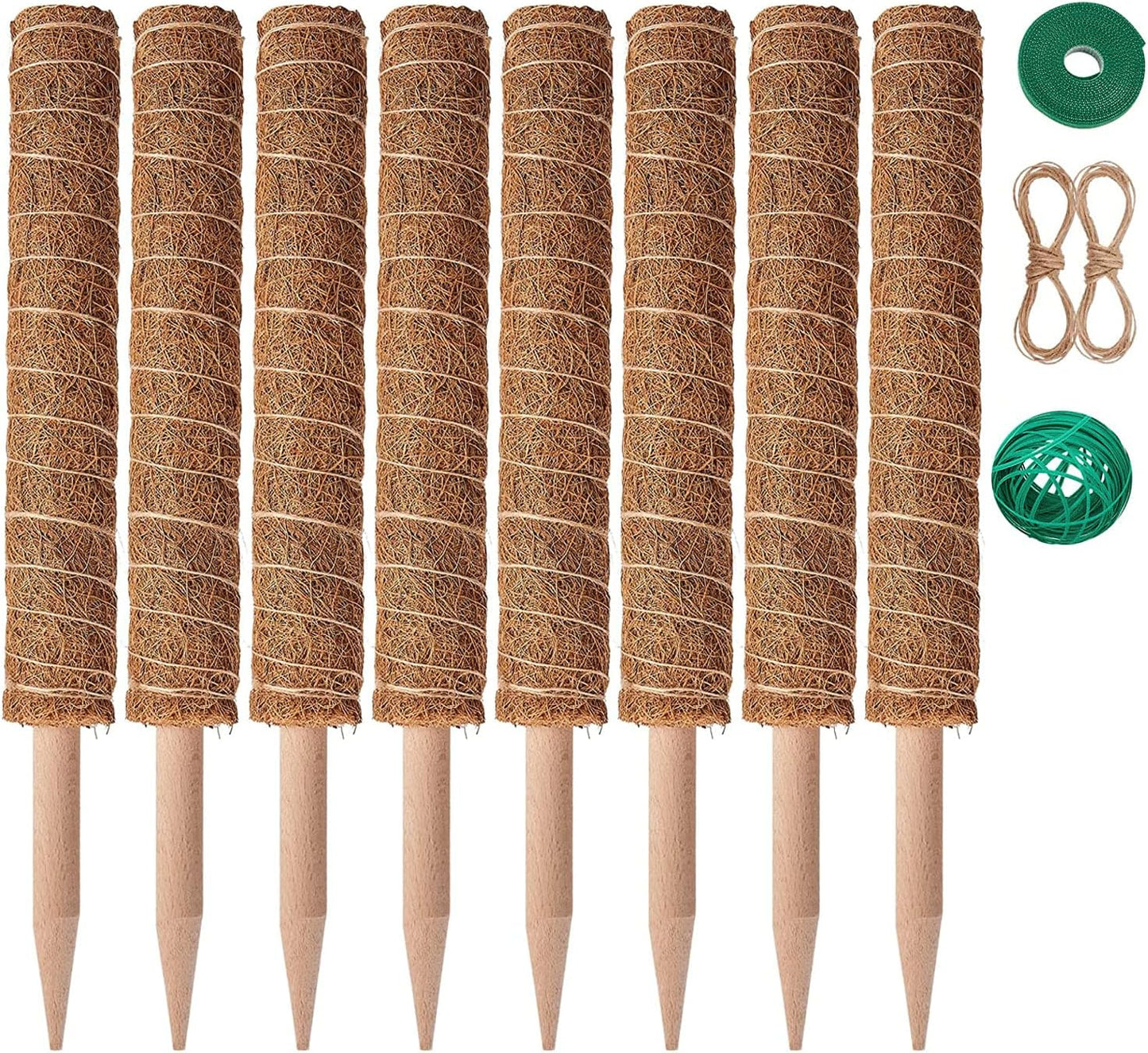 Eibikdi Moss Pole 68in for Plants Monstera 6pcs
