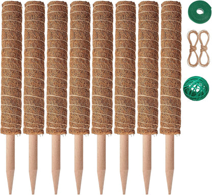 Eibikdi Moss Pole 68in for Plants Monstera 6pcs