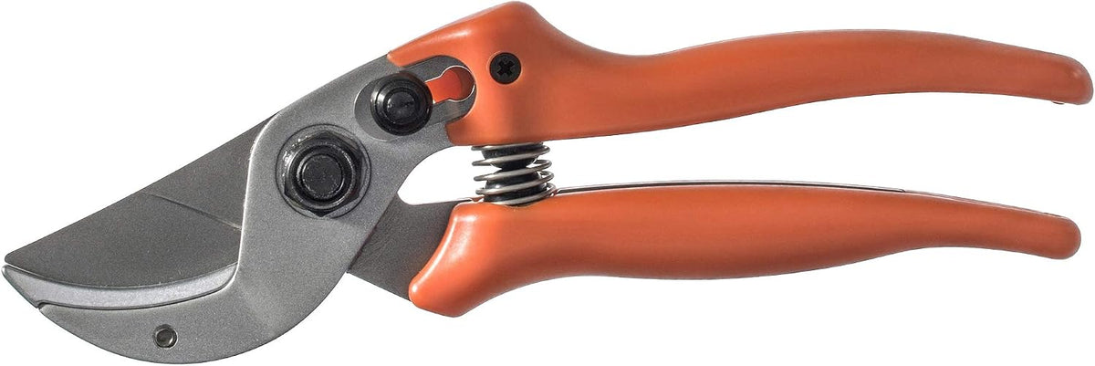 15 Anvil Pruning Shears 15.107 with Bypass Geometry for Small to Medium Hands - Curved, Non-Stick Coated Blade Ideal for Cutting Hard Wood like Linden, Spruce, Larch, and Oak