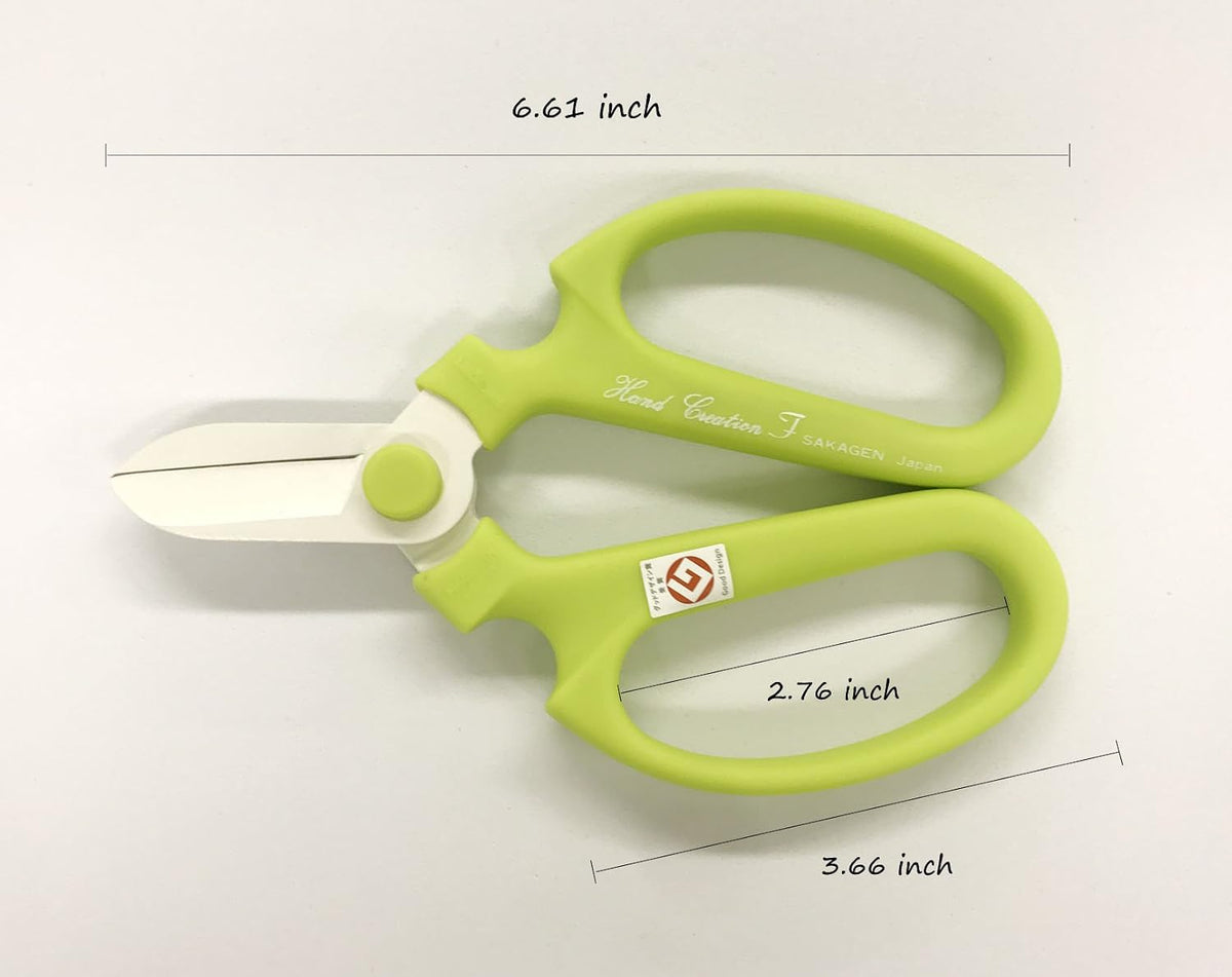 Flower Scissors Hand Creation F-170 (Light Green)