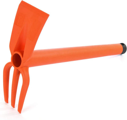 Garden Tool Set, 4-Piece Heavy Duty Gardening Tools, Includes Cultivator, Trowel, Shovel & Rake, Durable Poly Material & Non-Slip Handle, Planting, Yard Work, Landscaping – Lime Green