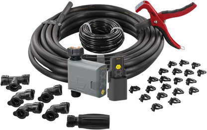 61014 Automatic Garden Box Irrigation System - Complete 64 Sq Ft Coverage Kit with Digital Hose Timer & Quick-Connects