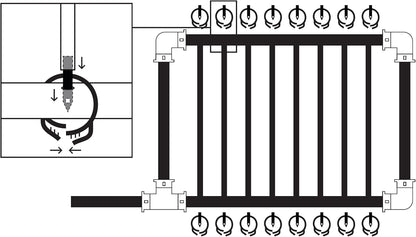 61014 Automatic Garden Box Irrigation System - Complete 64 Sq Ft Coverage Kit with Digital Hose Timer & Quick-Connects