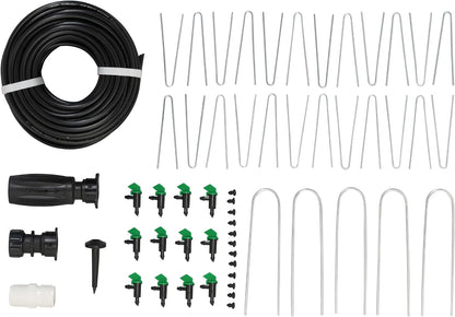 61014 Automatic Garden Box Irrigation System - Complete 64 Sq Ft Coverage Kit with Digital Hose Timer & Quick-Connects