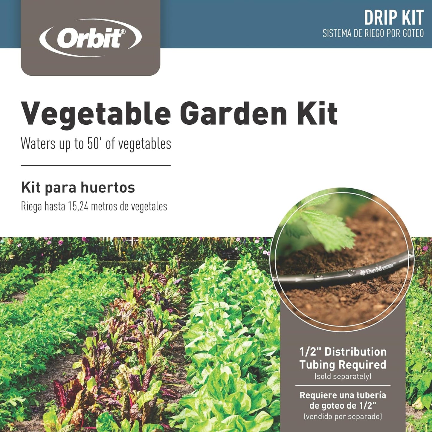 61014 Automatic Garden Box Irrigation System - Complete 64 Sq Ft Coverage Kit with Digital Hose Timer & Quick-Connects