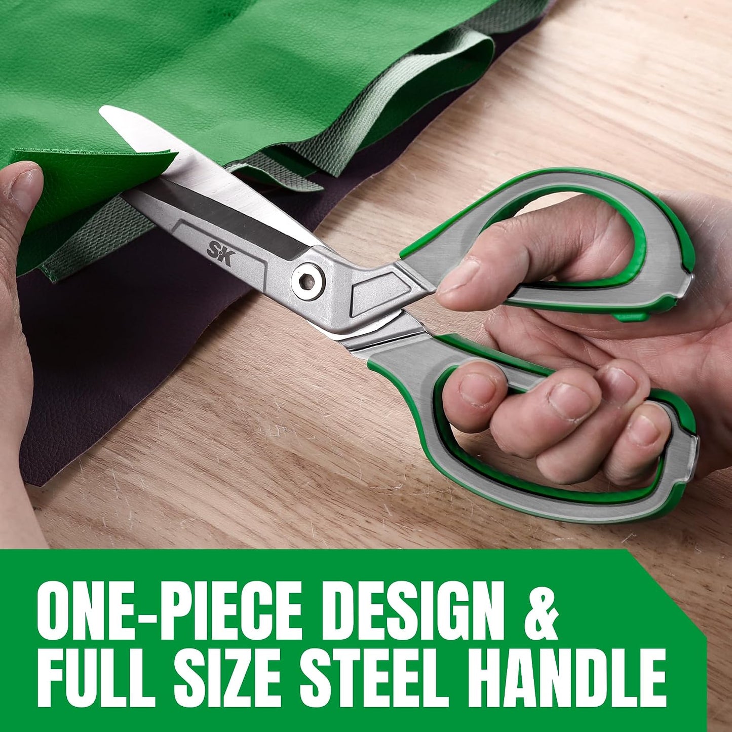 SK 7" Heavy Duty Scissors All Purpose, Industrial Shears, CR-V Steel