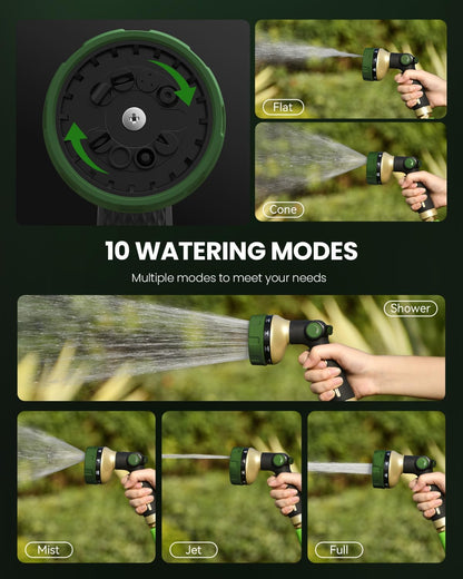Heavy Duty Garden Hose Nozzle Green