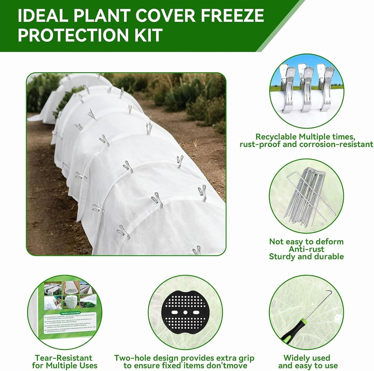 Frost Blankets for Outdoor Plants Floating Row Protector