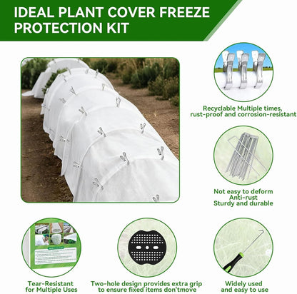 Frost Blankets for Outdoor Plants Floating Row Protector