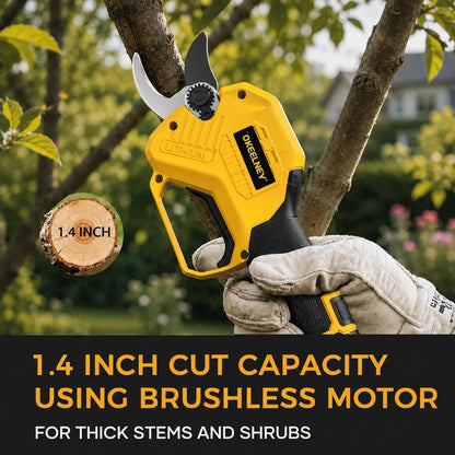 Brushless Electric Pruning Shears for DeWalt 20V Battery with 1.4-Inch Cut