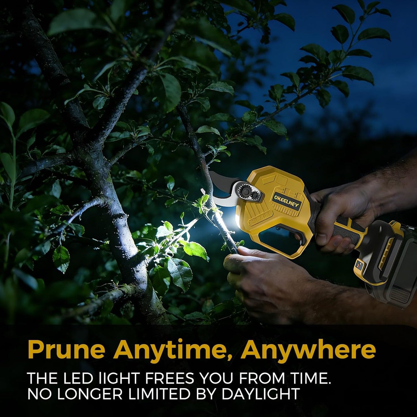Brushless Electric Pruning Shears for DeWalt 20V Battery with 1.4-Inch Cut