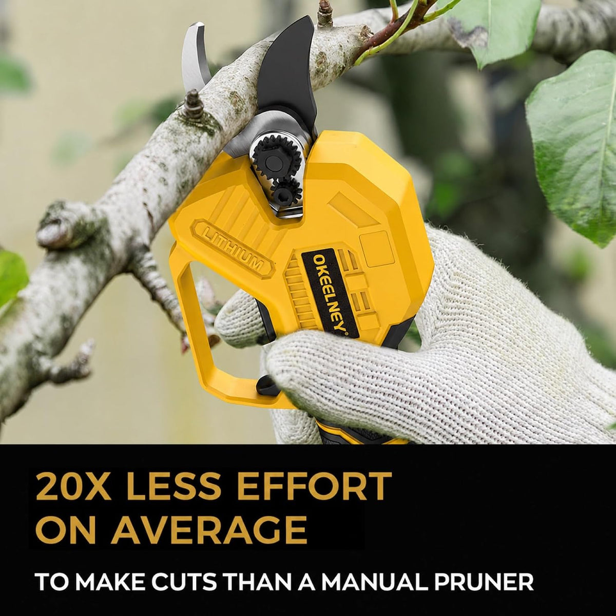 Brushless Electric Pruning Shears for DeWalt 20V Battery with 1.4-Inch Cut