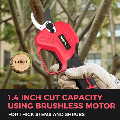 Brushless Electric Pruning Shears for DeWalt 20V Battery with 1.4-Inch Cut