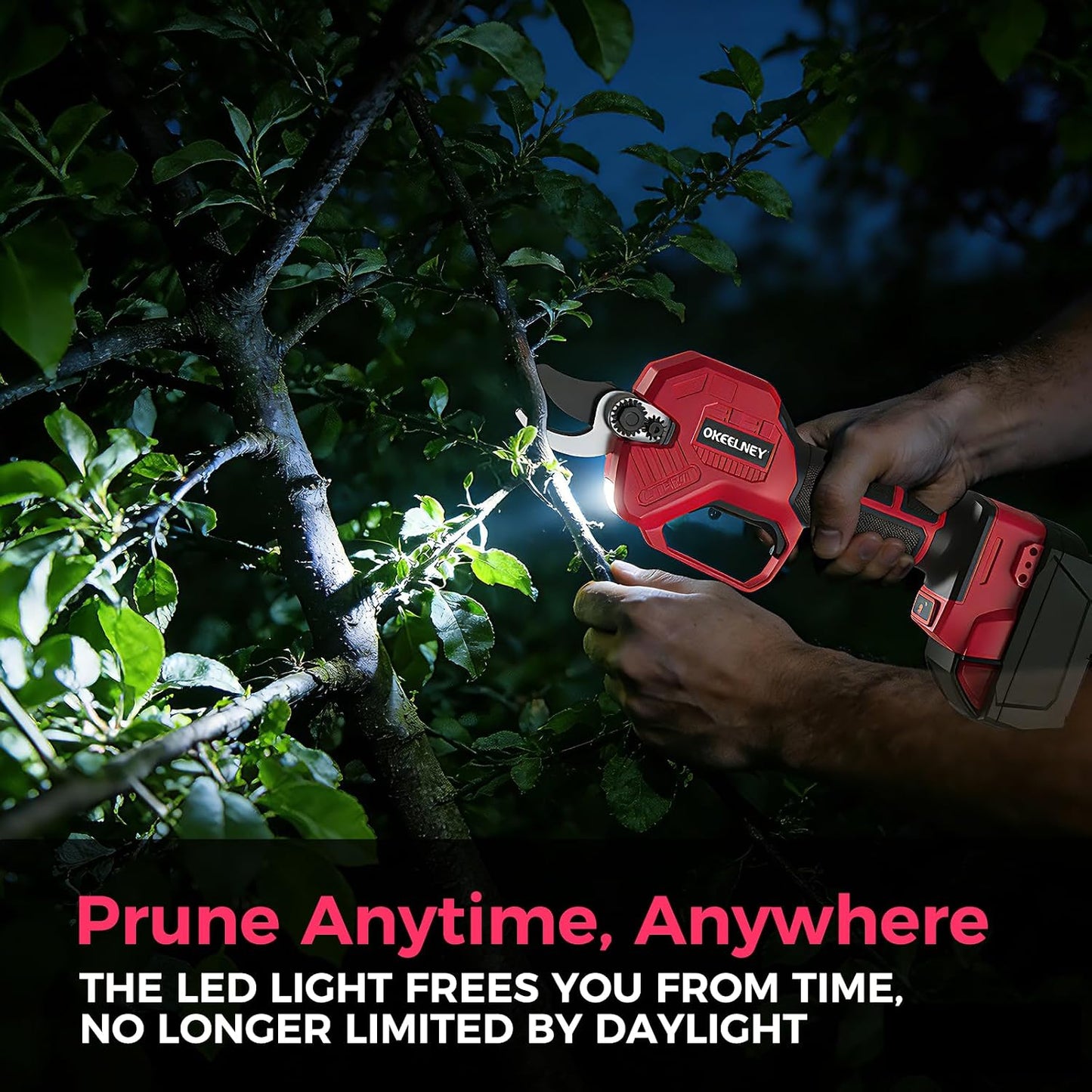 Brushless Electric Pruning Shears for DeWalt 20V Battery with 1.4-Inch Cut