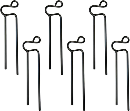 Hose Guides - Set of 6 - Heavy Duty Steel Hose Stakes - Made in USA