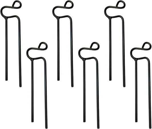 Hose Guides - Set of 6 - Heavy Duty Steel Hose Stakes - Made in USA