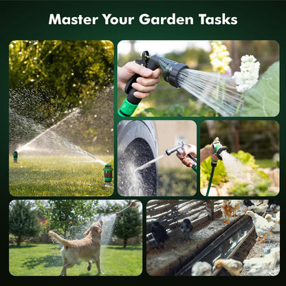 4 Way Garden Hose Splitter Heavy Duty Full Metal Body