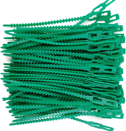 200PCS Adjustable Plant Ties - Flexible Green Multi-Function Sturdy Garden Twist Tie for Plant Support, Tree, Shrub - PT-200
