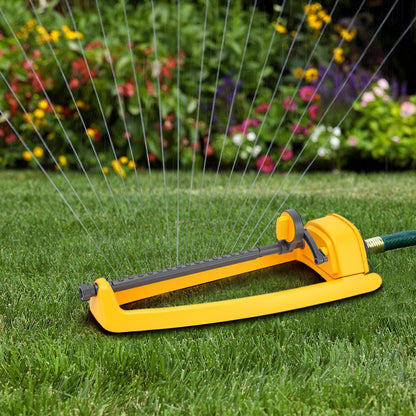 Lawn Sprinkler, 2 Pack Garden Oscillating Sprinkler for Yard Covers up to 2,600 sq.ft, Oscillating Watering, Garden Tool, Built-in Spray Jet Cleaning Needle