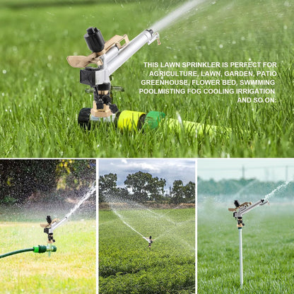 1.5" Impact Spray Gun Sprinkler, 360° Adjustable