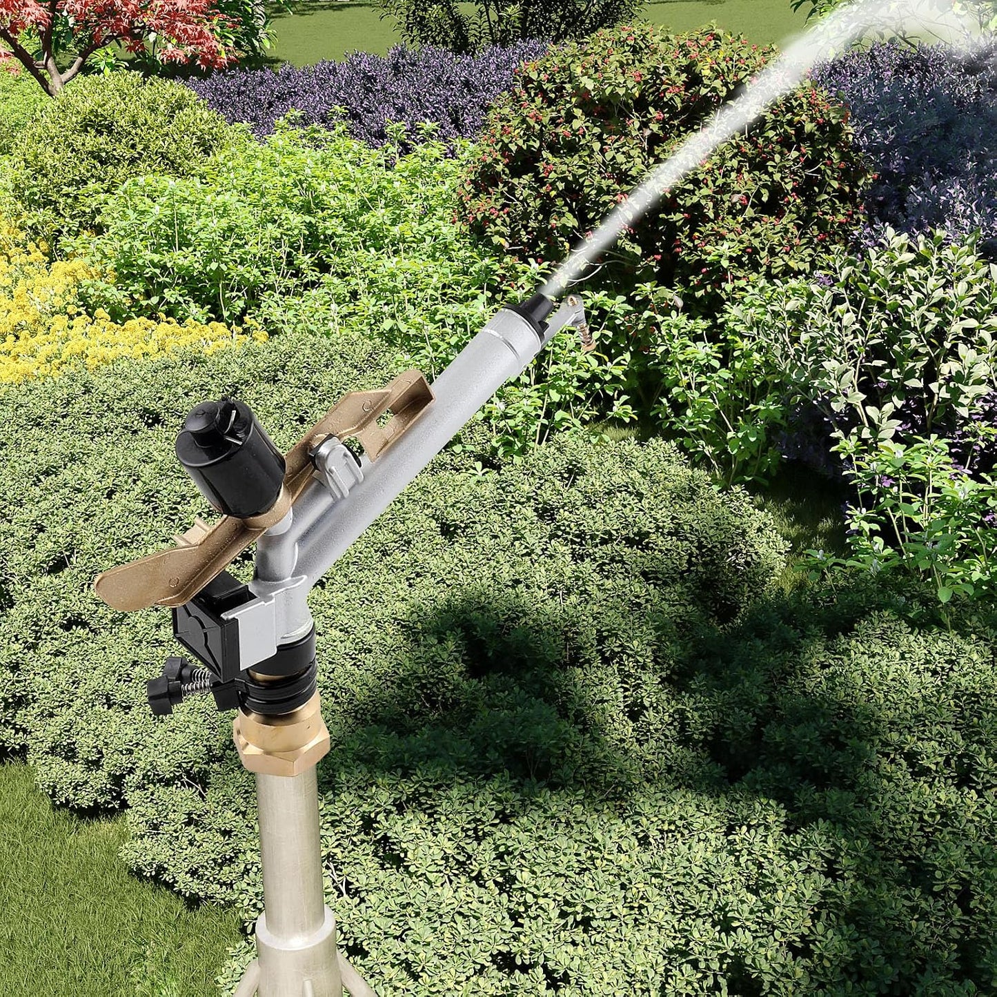 1.5" Impact Spray Gun Sprinkler, 360° Adjustable
