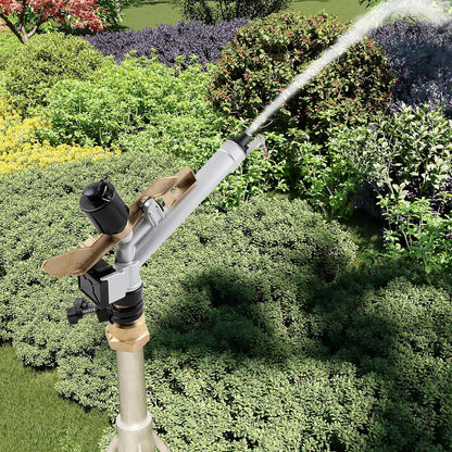 1.5" Impact Spray Gun Sprinkler, 360° Adjustable