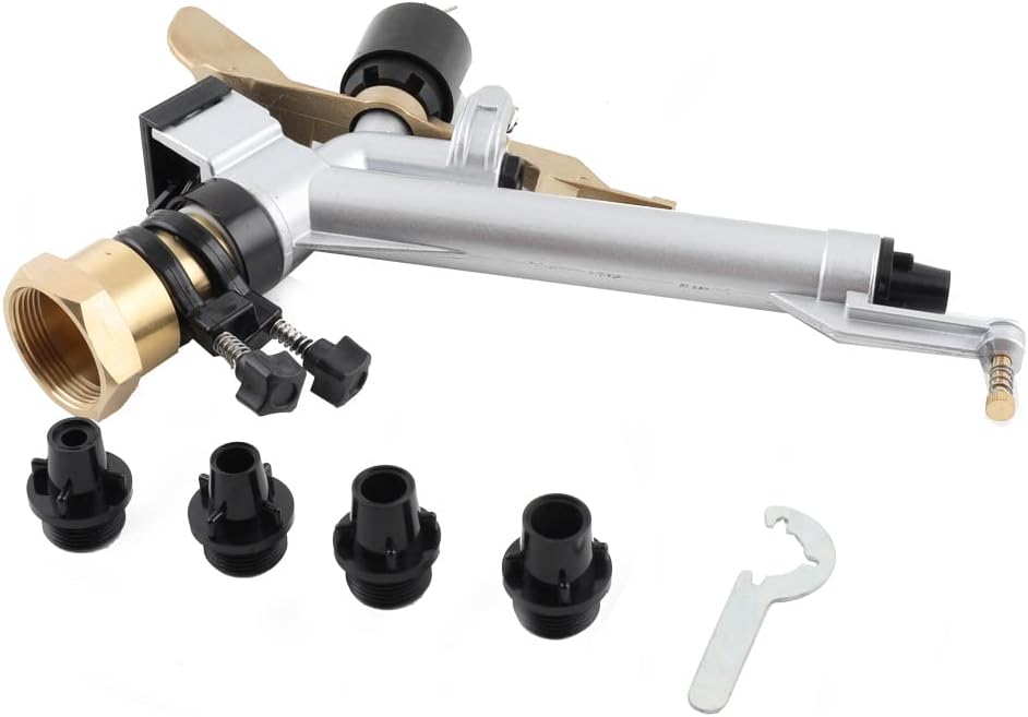 1.5" Impact Spray Gun Sprinkler, 360° Adjustable