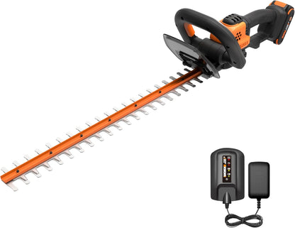 Cordless Hedge Trimmer, 20V 22" Bush Trimmer, WG261