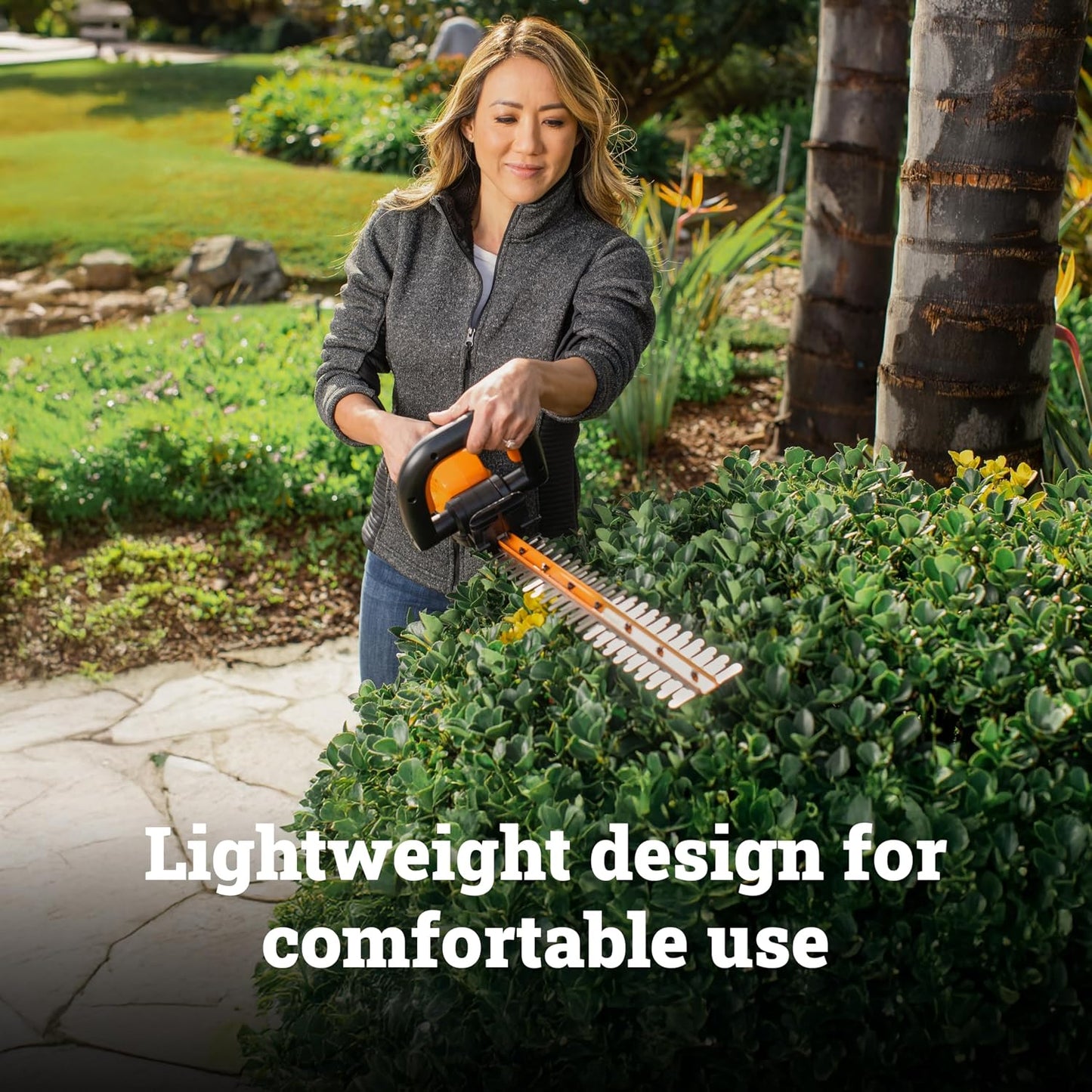 Cordless Hedge Trimmer, 20V 22" Bush Trimmer, WG261
