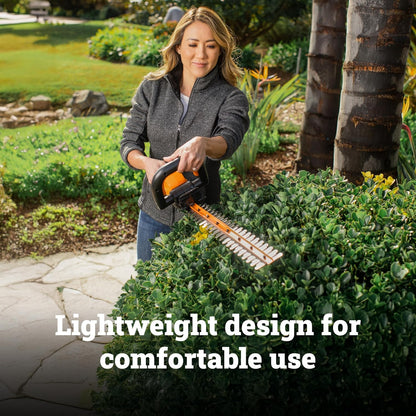 Cordless Hedge Trimmer, 20V 22" Bush Trimmer, WG261
