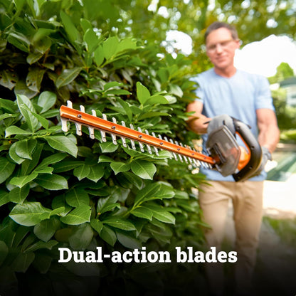 Cordless Hedge Trimmer, 20V 22" Bush Trimmer, WG261