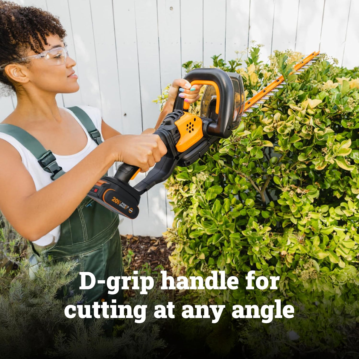 Cordless Hedge Trimmer, 20V 22" Bush Trimmer, WG261