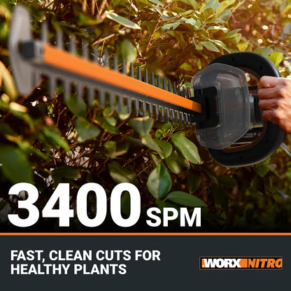 Cordless Hedge Trimmer, 20V 22" Bush Trimmer, WG261