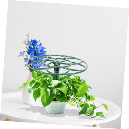 2Pcs Peony Cage Plant Support Stake Grow Through Grid Plant Brace Sunflower Flower Support Rings 28CM for Outdoor Plants Heavy Blossoms