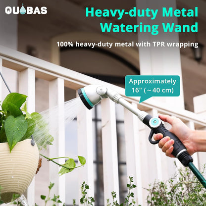 16'' Watering Wand, Heavy Duty Garden Hose Nozzle with Thumb Control