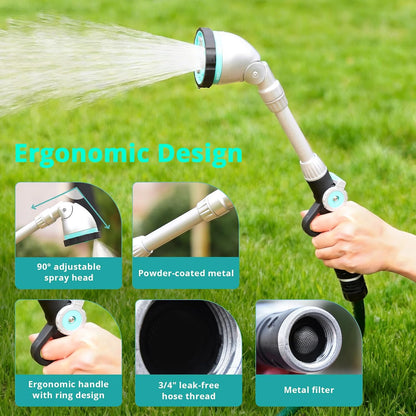 16'' Watering Wand, Heavy Duty Garden Hose Nozzle with Thumb Control