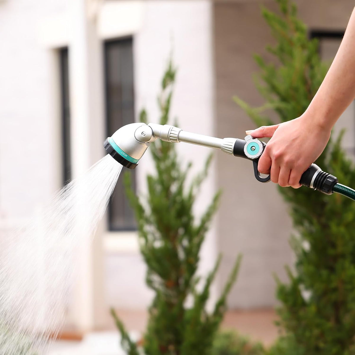 16'' Watering Wand, Heavy Duty Garden Hose Nozzle with Thumb Control