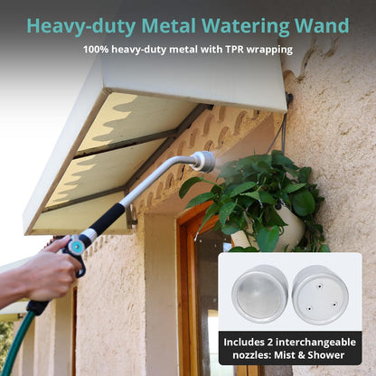 16'' Watering Wand, Heavy Duty Garden Hose Nozzle with Thumb Control