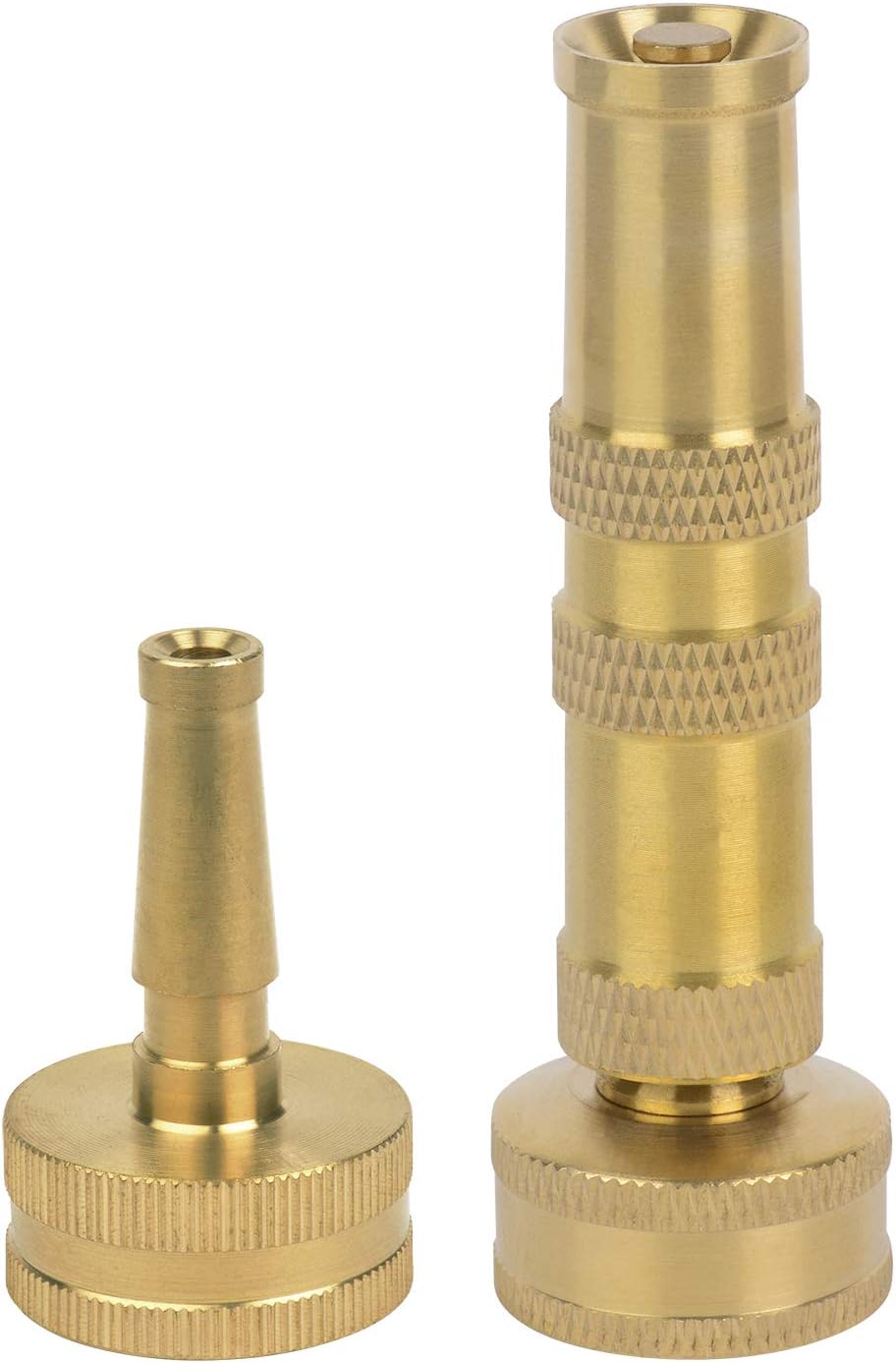 65043-AMZ Solid Brass Nozzle Bundle - Heavy Duty, Adjustable Spray & High-Pressure Jet - Leak-Free Design - Compact