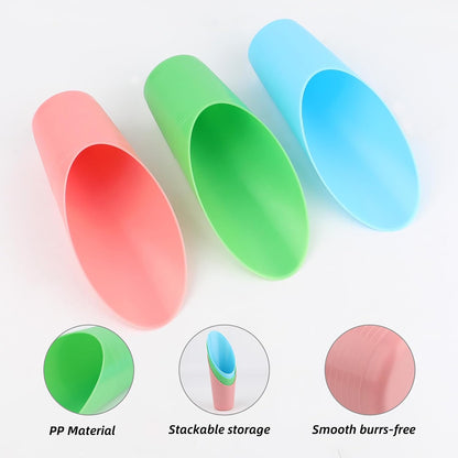 9 Pcs Bonsai Soil Scoops,3 Color Plastic Garden Soil Scoops,Small Potting Shovels for Succulent Indoor Plants Flower Planting Bonsai Cultivation,Colorful Sturdy Garden Tool