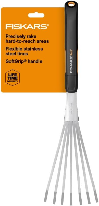 Xact Hand Rake, Ergonomic Handle for Heavy Duty Gardening