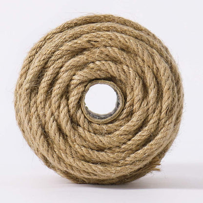5mm Natural Jute Twine, 100 Feet 4Ply Twisted Heavy Duty Rope