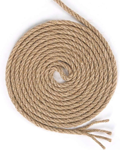 5mm Natural Jute Twine, 100 Feet 4Ply Twisted Heavy Duty Rope