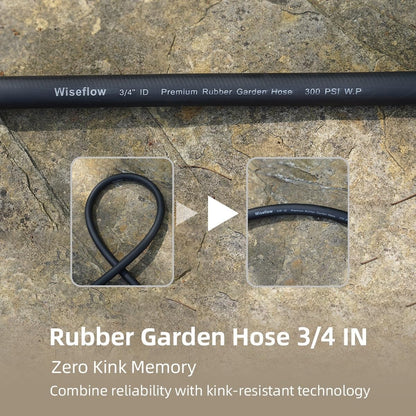 Leader Hose 3FT x 5/8" Heavy Duty Water Hose with Brass Male to Female Fittings, Short Hose Extender for Hose Reel and Faucet, 1000 PSI Burst Pressure, 300 PSI Working Pressure, Black