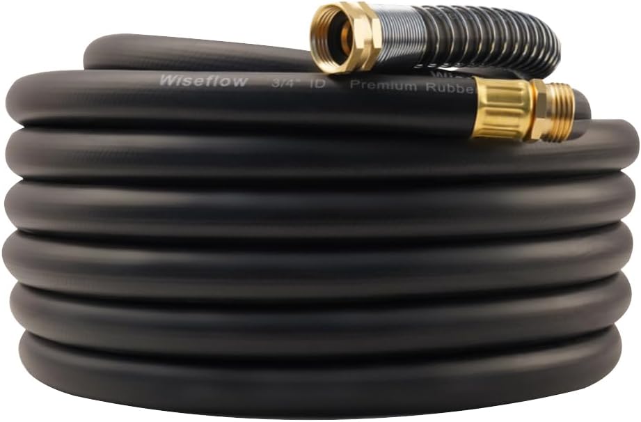 Leader Hose 3FT x 5/8" Heavy Duty Water Hose with Brass Male to Female Fittings, Short Hose Extender for Hose Reel and Faucet, 1000 PSI Burst Pressure, 300 PSI Working Pressure, Black