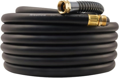 Leader Hose 3FT x 5/8" Heavy Duty Water Hose with Brass Male to Female Fittings, Short Hose Extender for Hose Reel and Faucet, 1000 PSI Burst Pressure, 300 PSI Working Pressure, Black