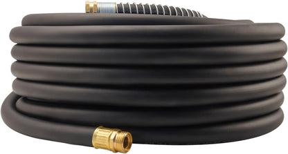 Leader Hose 3FT x 5/8" Heavy Duty Water Hose with Brass Male to Female Fittings, Short Hose Extender for Hose Reel and Faucet, 1000 PSI Burst Pressure, 300 PSI Working Pressure, Black