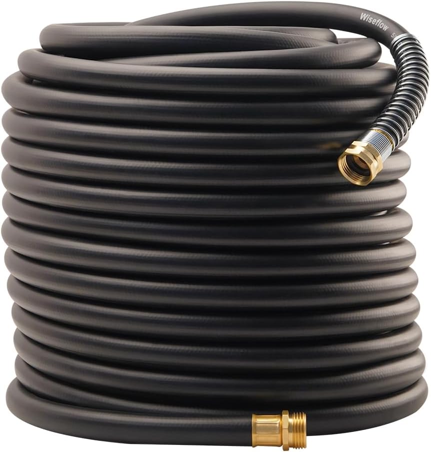 Leader Hose 3FT x 5/8" Heavy Duty Water Hose with Brass Male to Female Fittings, Short Hose Extender for Hose Reel and Faucet, 1000 PSI Burst Pressure, 300 PSI Working Pressure, Black